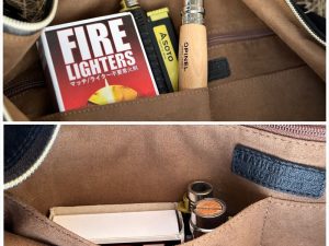 天然エゾシカ革のショルダーバッグ