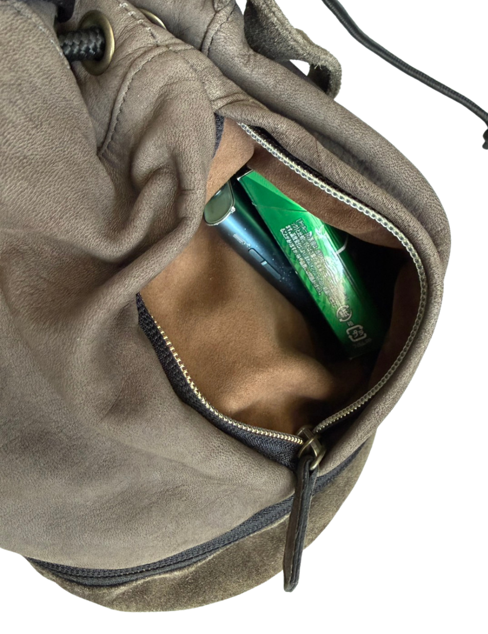 北海道天然エゾ鹿革ドロップ巾着 5 - ROKUBO( ロクボー ) 北海道アウトドアブランド